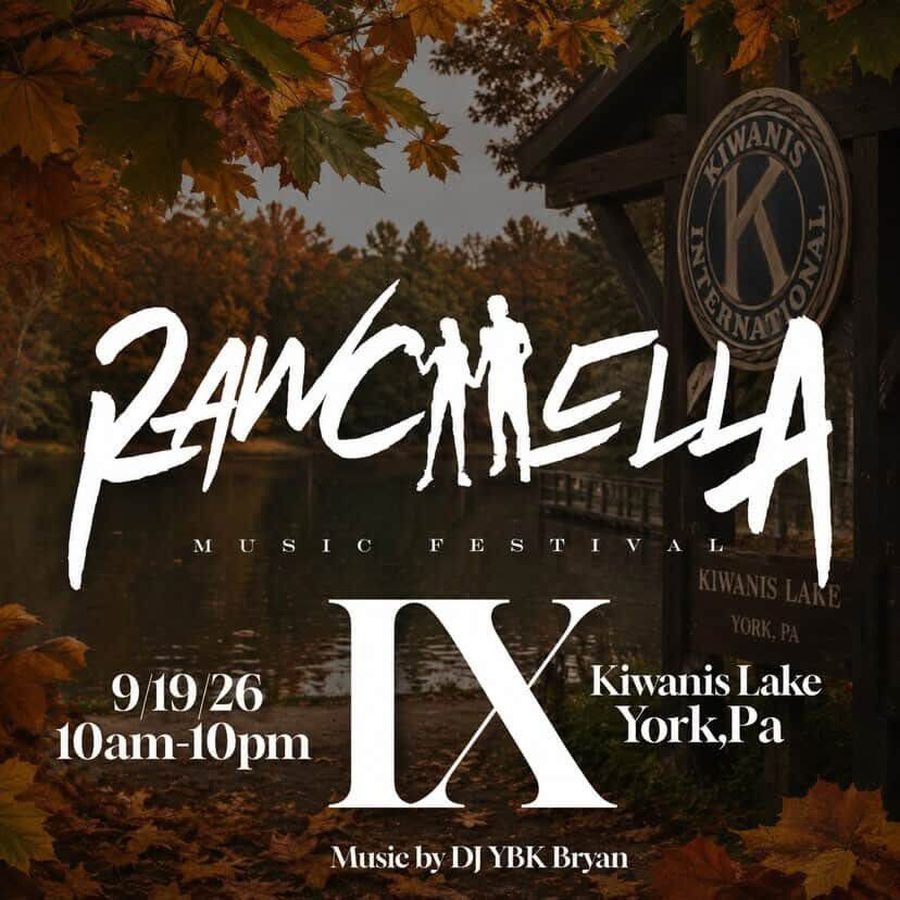 Rawchella IX flyer over Kiwanis Lake in autumn